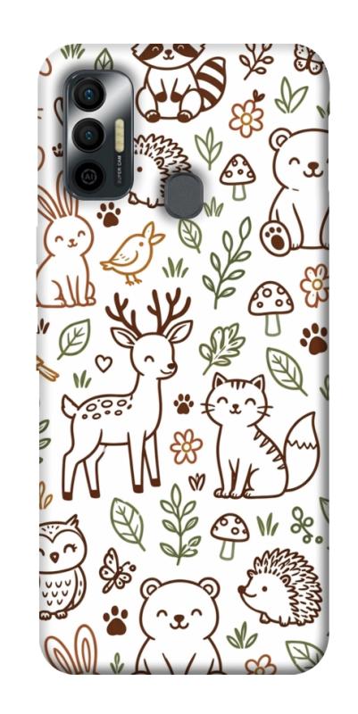 Чохол itsPrint Wildlife pattern для TECNO Spark 7, паттерн, купити оптом з доставкою