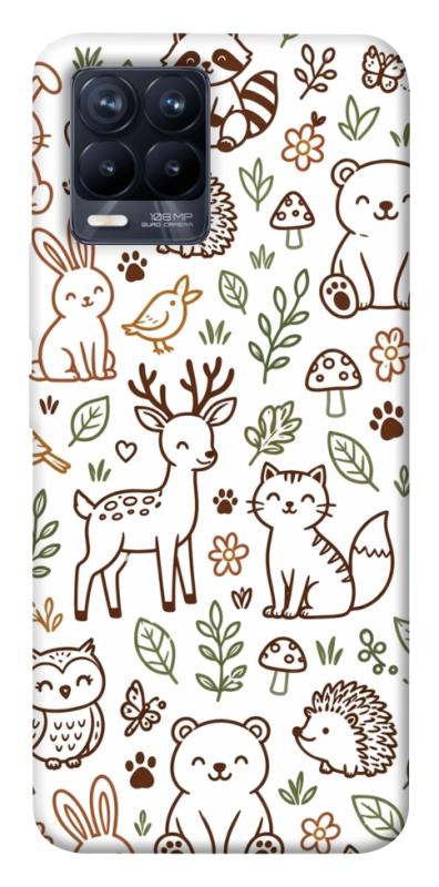 Чохол itsPrint Wildlife pattern для Realme 8, паттерн, купити оптом з доставкою
