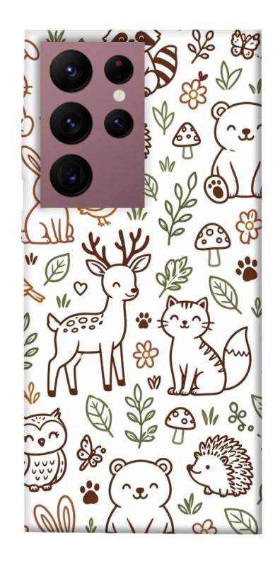 Чохол itsPrint Wildlife pattern для Samsung Galaxy S22 Ultra, паттерн, купити оптом з доставкою