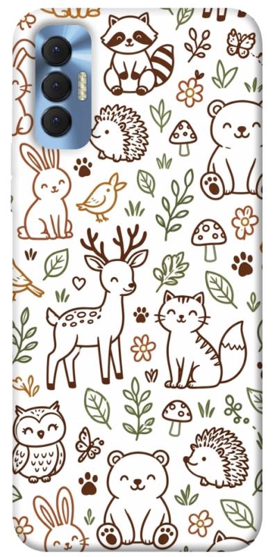 Чохол itsPrint Wildlife pattern для TECNO Spark 8P, паттерн, купити оптом з доставкою
