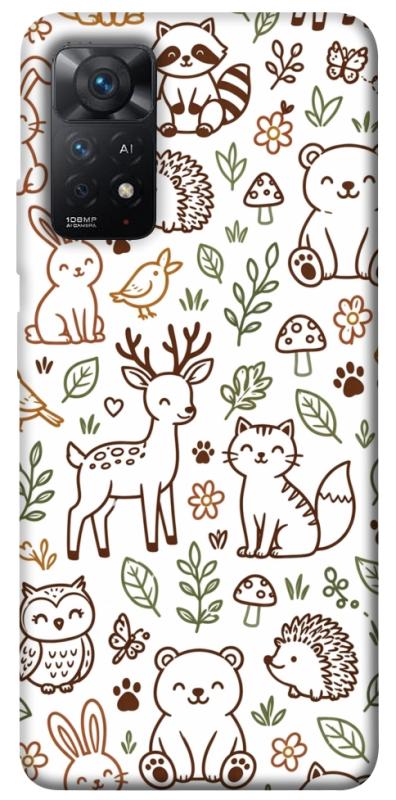 Чехол itsPrint Wildlife pattern для Xiaomi Redmi Note 11 Pro 4G/5G, паттерн, купить оптом с доставкой