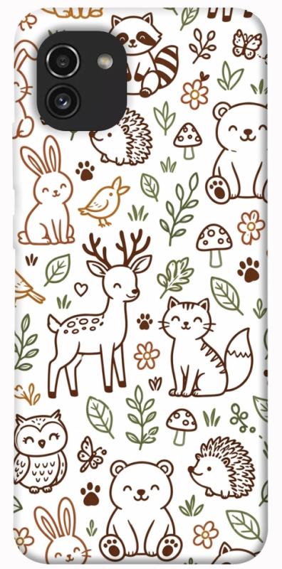 Чохол itsPrint Wildlife pattern для Samsung Galaxy A03, паттерн, купити оптом з доставкою