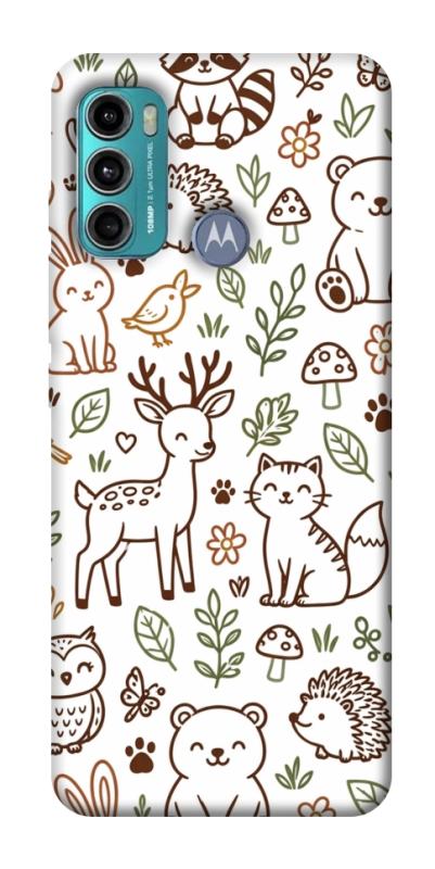 Чохол itsPrint Wildlife pattern для Motorola Moto G60, паттерн, купити оптом з доставкою