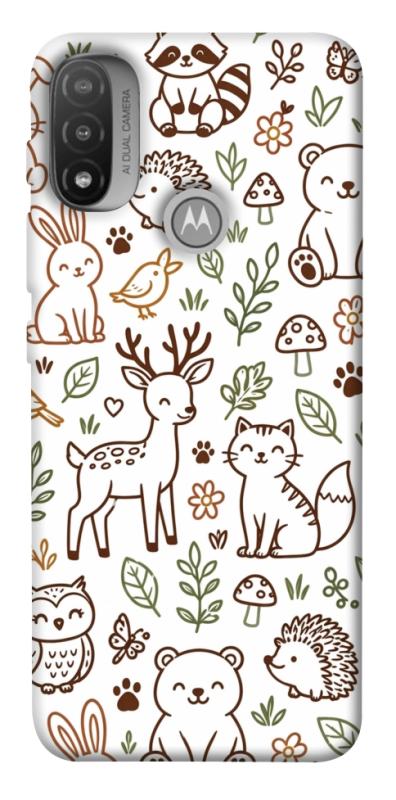 Чохол itsPrint Wildlife pattern для Motorola Moto E20, паттерн, купити оптом з доставкою