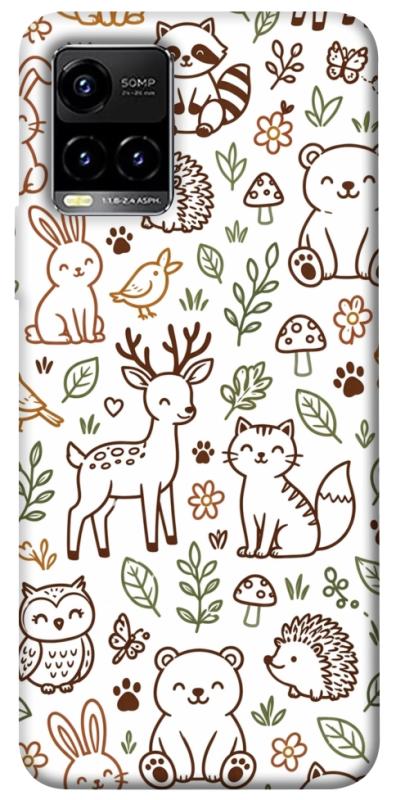 Чохол itsPrint Wildlife pattern для Vivo Y21 / Y33s, паттерн, купити оптом з доставкою