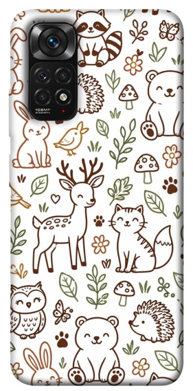 Чехол itsPrint Wildlife pattern для Xiaomi Redmi Note 11 (Global) / Note 11S, паттерн, купить оптом с доставкой