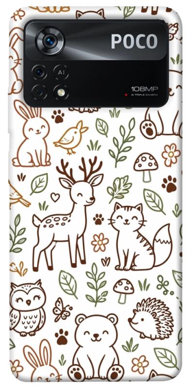 Чохол itsPrint Wildlife pattern для Xiaomi Poco X4 Pro 5G, паттерн, купити оптом з доставкою