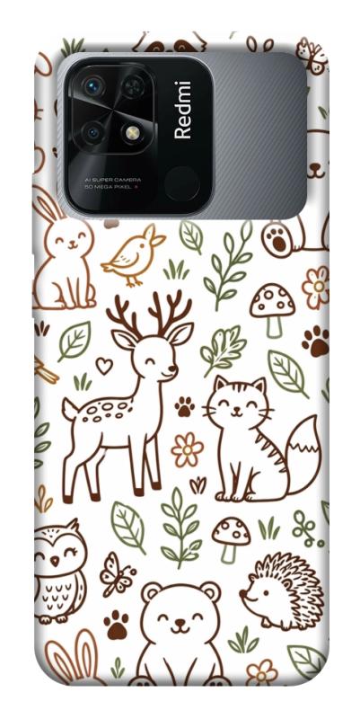 Чехол itsPrint Wildlife pattern для Xiaomi Redmi 10C, паттерн, купить оптом с доставкой