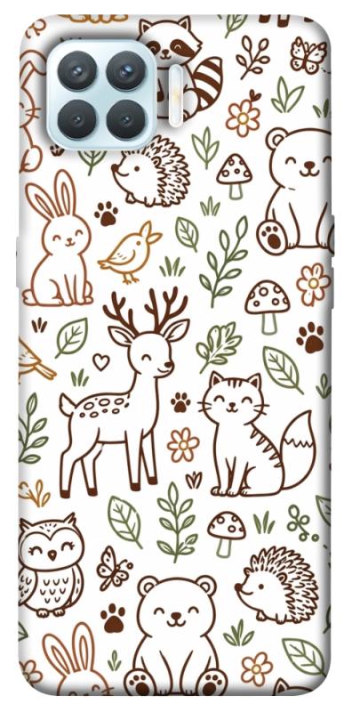 Чохол itsPrint Wildlife pattern для Oppo F17 Pro, паттерн, купити оптом з доставкою
