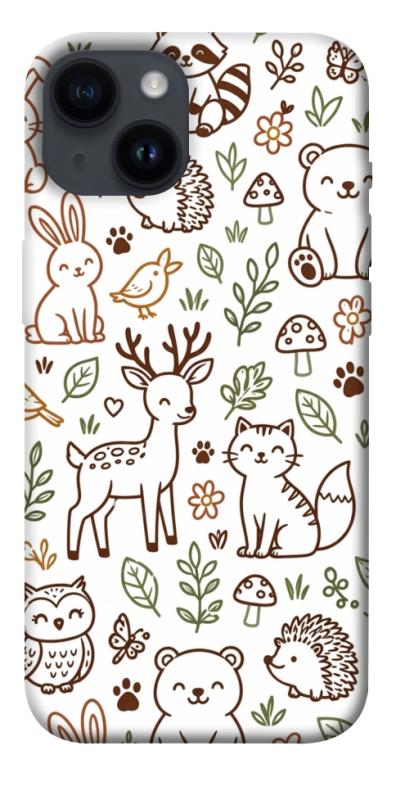 Чохол itsPrint Wildlife pattern для Apple iPhone 14 (6.1"), паттерн, купити оптом з доставкою