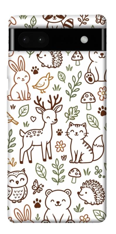Чехол itsPrint Wildlife pattern для Google Pixel 6a, паттерн, купить оптом с доставкой