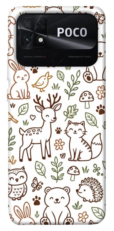 Чохол itsPrint Wildlife pattern для Xiaomi Poco C40, паттерн, купити оптом з доставкою