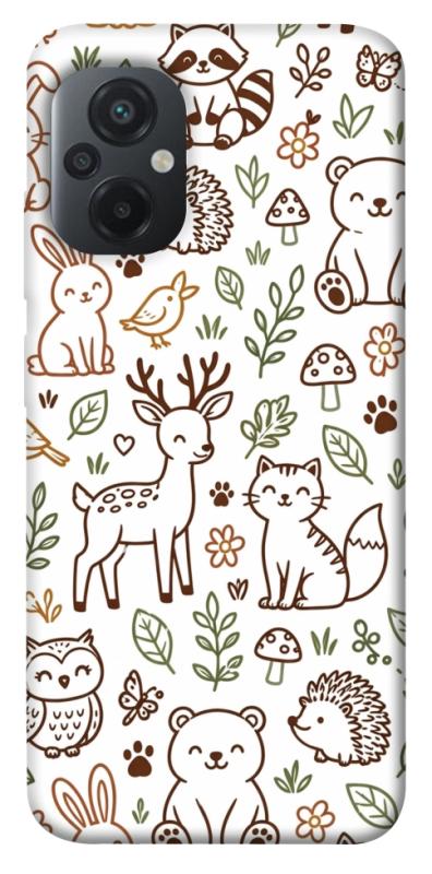 Чохол itsPrint Wildlife pattern для Xiaomi Poco M5, паттерн, купити оптом з доставкою