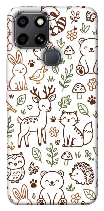 Чохол itsPrint Wildlife pattern для Infinix Smart 6, паттерн, купити оптом з доставкою