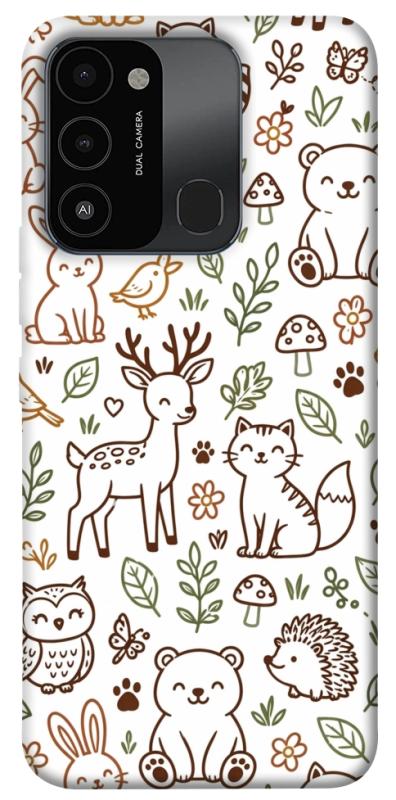 Чохол itsPrint Wildlife pattern для Tecno Spark Go 2022 (KG5m), паттерн, купити оптом з доставкою