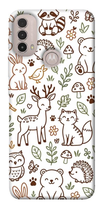 Чохол itsPrint Wildlife pattern для Motorola Moto E40, паттерн, купити оптом з доставкою