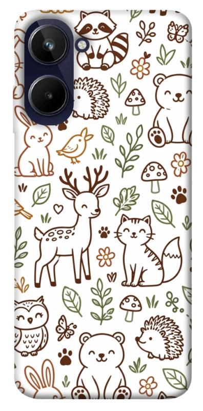 Чохол itsPrint Wildlife pattern для Realme 10 4G, паттерн, купити оптом з доставкою