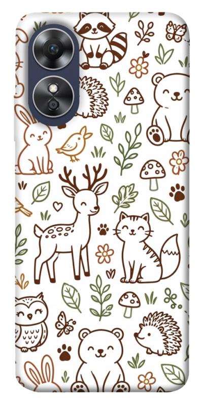 Чехол itsPrint Wildlife pattern для Oppo A17, паттерн, купить оптом с доставкой