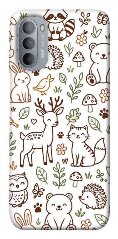 Чохол itsPrint Wildlife pattern для Motorola Moto G31, паттерн, купити оптом з доставкою