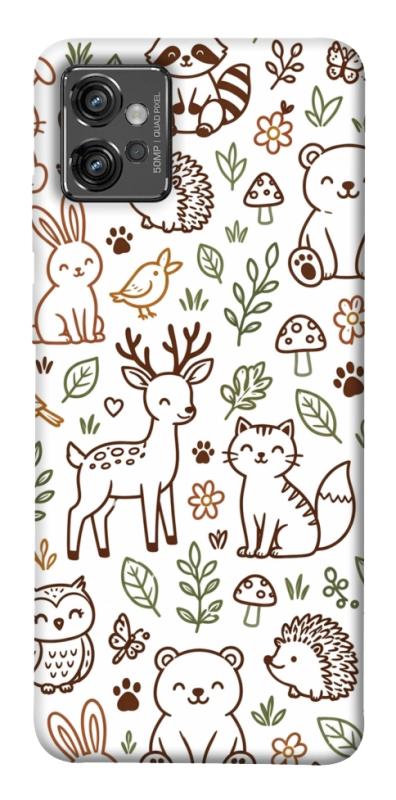 Чохол itsPrint Wildlife pattern для Motorola Moto G32, паттерн, купити оптом з доставкою