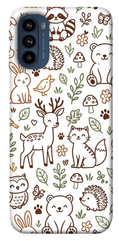 Чохол itsPrint Wildlife pattern для Motorola Moto G41, паттерн, купити оптом з доставкою