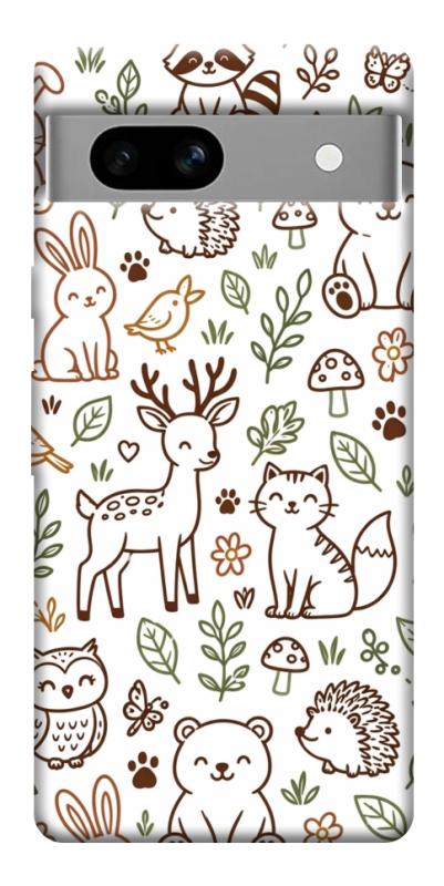 Чохол itsPrint Wildlife pattern для Google Pixel 7a, паттерн, купити оптом з доставкою