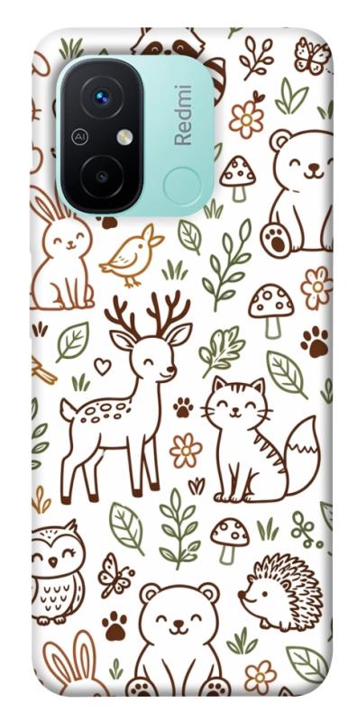 Чохол itsPrint Wildlife pattern для Xiaomi Redmi 12C, паттерн, купити оптом з доставкою