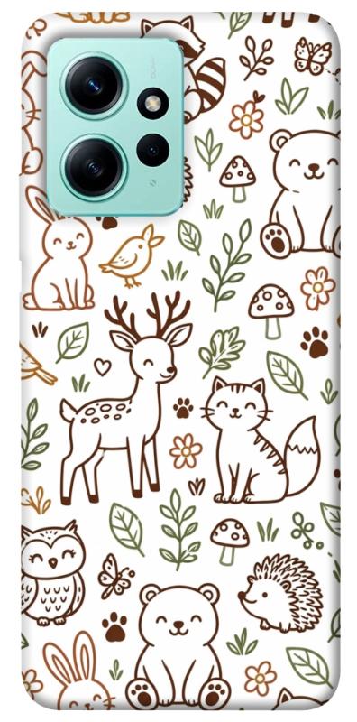 Чохол itsPrint Wildlife pattern для Xiaomi Redmi Note 12 4G, паттерн, купити оптом з доставкою