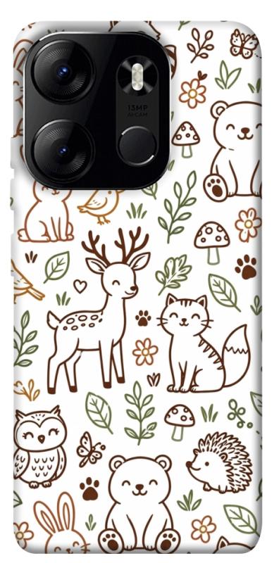 Чохол itsPrint Wildlife pattern для Tecno Spark Go 2023, паттерн, купити оптом з доставкою