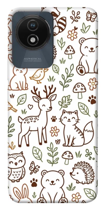 Чохол itsPrint Wildlife pattern для Vivo Y02, паттерн, купити оптом з доставкою