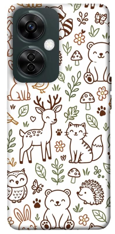 Чохол itsPrint Wildlife pattern для OnePlus Nord CE 3 Lite, паттерн, купити оптом з доставкою