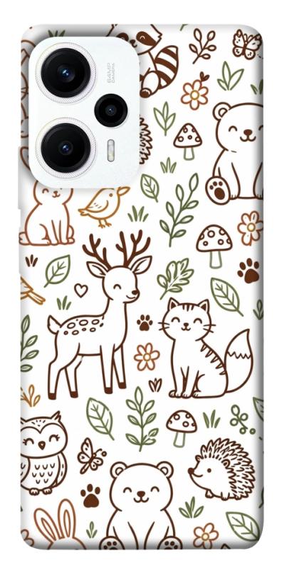 Чехол itsPrint Wildlife pattern для Xiaomi Poco F5 / Note 12 Turbo, паттерн, купить оптом с доставкой