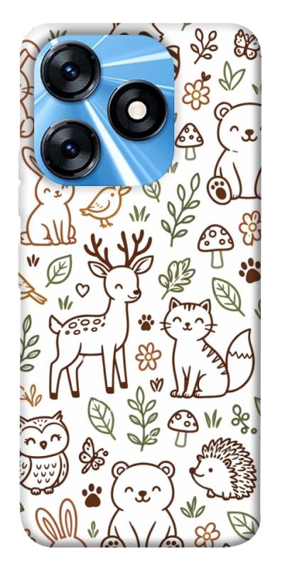 Чохол itsPrint Wildlife pattern для TECNO Spark 10 Pro, паттерн, купити оптом з доставкою