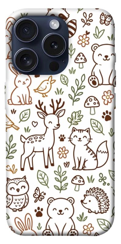 Чохол itsPrint Wildlife pattern для Apple iPhone 15 Pro (6.1"), паттерн, купити оптом з доставкою