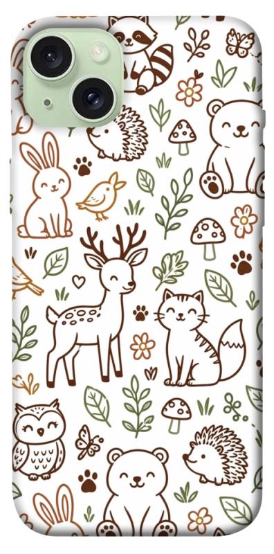 Чохол itsPrint Wildlife pattern для Apple iPhone 15 Plus (6.7"), паттерн, купити оптом з доставкою