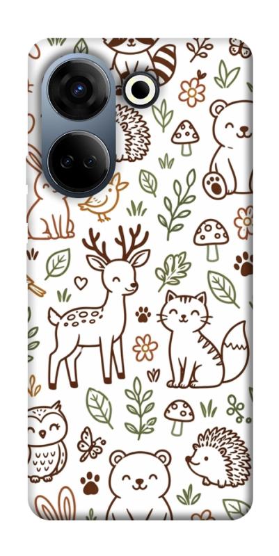 Чохол itsPrint Wildlife pattern для TECNO Camon 20 Pro (CK7n), паттерн, купити оптом з доставкою