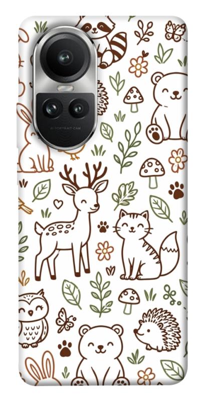 Чохол itsPrint Wildlife pattern для Oppo Reno 10, паттерн, купити оптом з доставкою