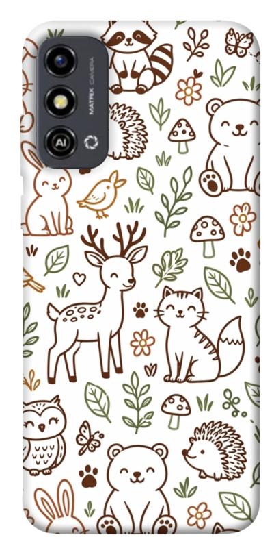 Чохол itsPrint Wildlife pattern для ZTE Blade A53, паттерн, купити оптом з доставкою