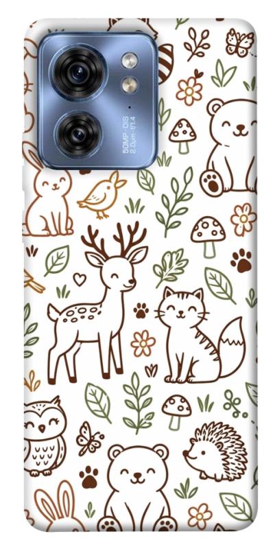 Чохол itsPrint Wildlife pattern для Motorola Edge 40, паттерн, купити оптом з доставкою