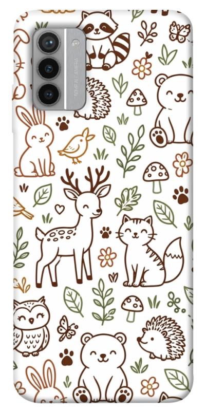 Чехол itsPrint Wildlife pattern для Nokia G42, паттерн, купить оптом с доставкой
