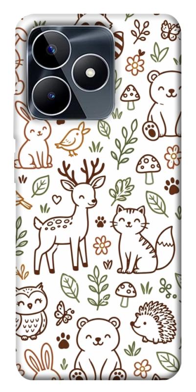 Чохол itsPrint Wildlife pattern для Realme C53, паттерн, купити оптом з доставкою