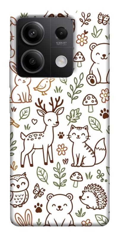 Чохол itsPrint Wildlife pattern для Xiaomi Redmi Note 13 5G, паттерн, купити оптом з доставкою