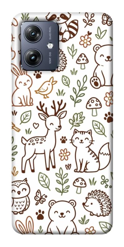 Чохол itsPrint Wildlife pattern для Motorola Moto G54, паттерн, купити оптом з доставкою