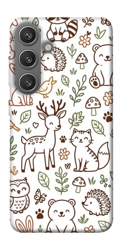 Чехол itsPrint Wildlife pattern для Samsung Galaxy S24+, паттерн, купить оптом с доставкой