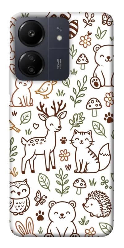 Чохол itsPrint Wildlife pattern для Xiaomi Redmi 13C, паттерн, купити оптом з доставкою