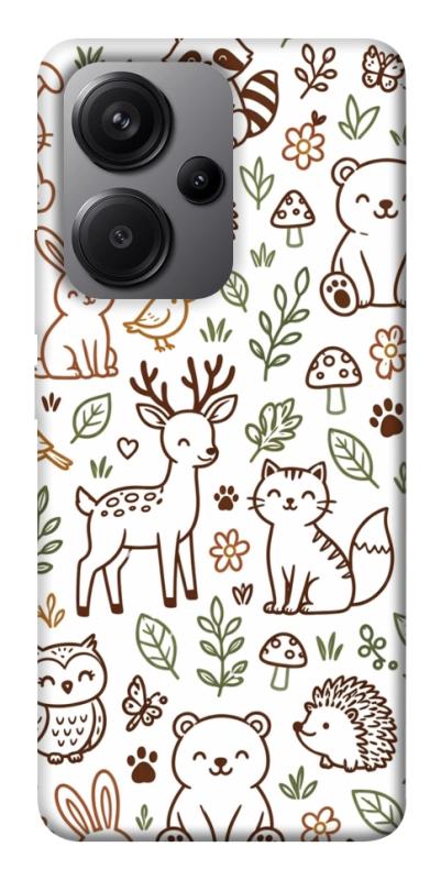 Чохол itsPrint Wildlife pattern для Xiaomi Redmi Note 13 Pro+, паттерн, купити оптом з доставкою