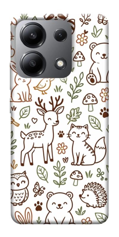Чохол itsPrint Wildlife pattern для Xiaomi Redmi Note 13 4G, паттерн, купити оптом з доставкою