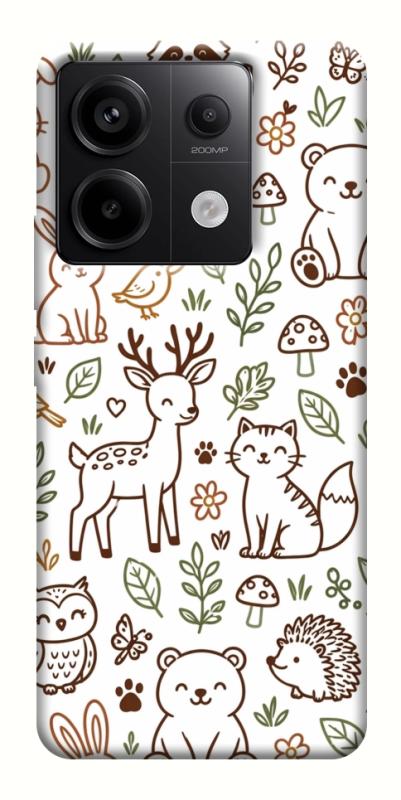Чохол itsPrint Wildlife pattern для Xiaomi Redmi Note 13 Pro 4G, паттерн, купити оптом з доставкою