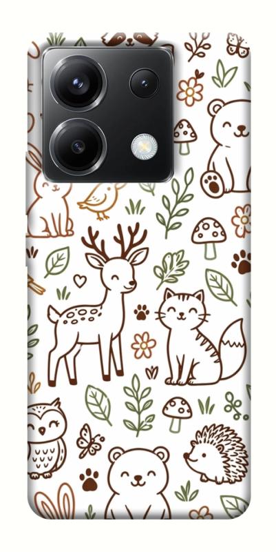 Чохол itsPrint Wildlife pattern для Xiaomi Poco X6, паттерн, купити оптом з доставкою