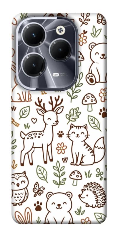 Чохол itsPrint Wildlife pattern для Infinix Hot 40, паттерн, купити оптом з доставкою